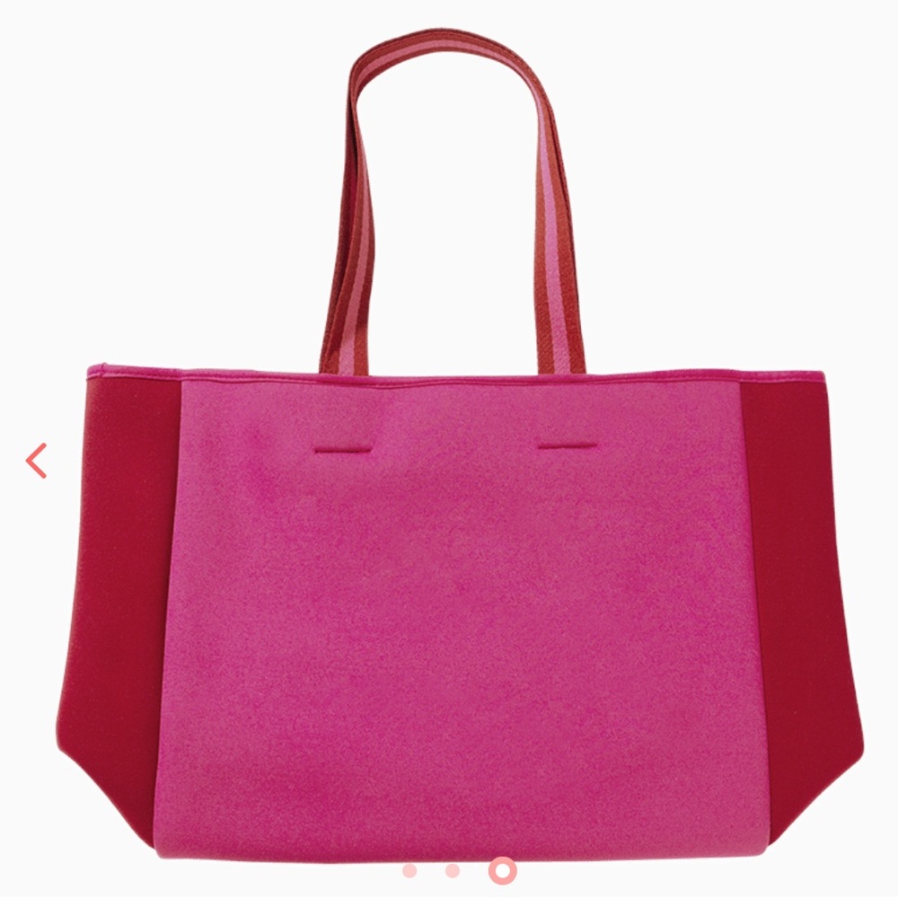 Summersalt Neoprene Tote in Pink/Res